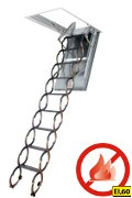 LSF 60 schody strychowe metalowe przeciwpoarowe 50*70
